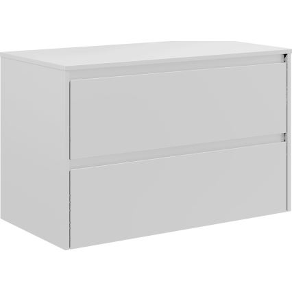 Móvel de casa de banho com lavatório TRONDHEIM/KRISTIANSAND 90x57x46 cm branco