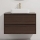 Móvel de casa de banho com lavatório TRONDHEIM/LJORDAL 90x57x46 cm nogueira/branco