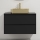 Móvel de casa de banho com lavatório TRONDHEIM/LJORDAL 90x57x46 cm preto/latão