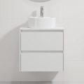 Móvel de casa de banho com lavatório TRONDHEIM/VIKEDAL 60x57x46 cm branco