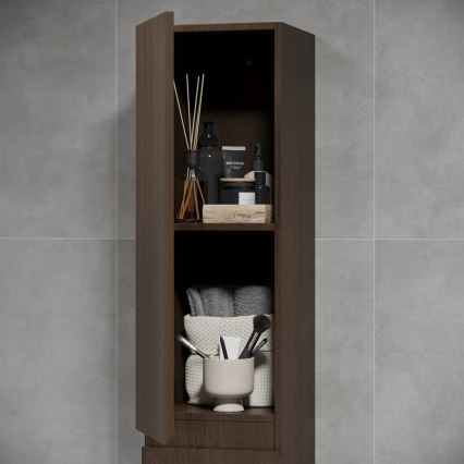 Móvel de casa de banho KENWOOD 186 cm, nogueira