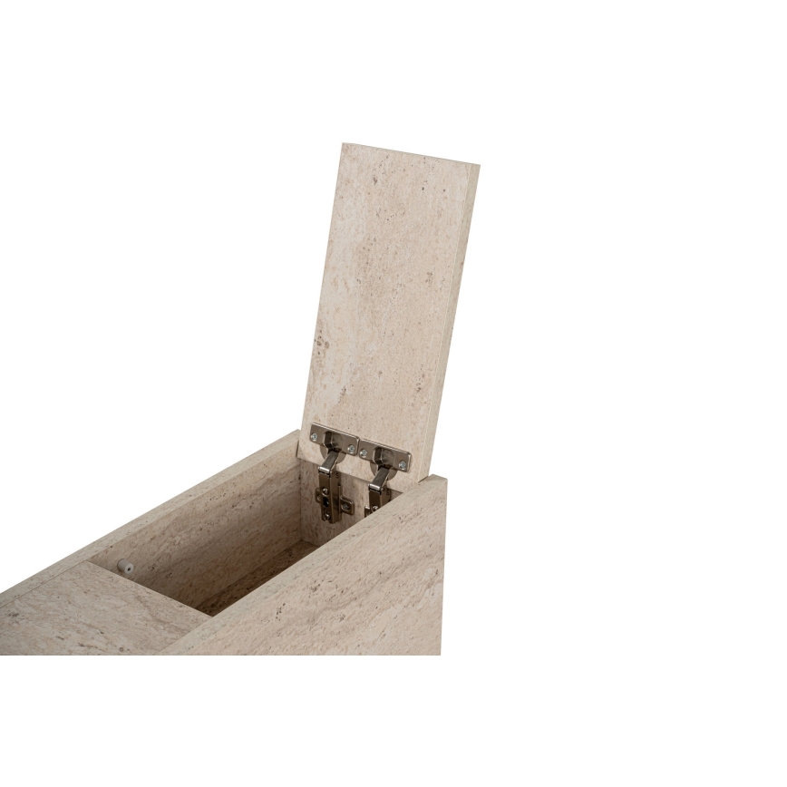 Móvel de casa de banho MELODY, acabamento em mármore bege