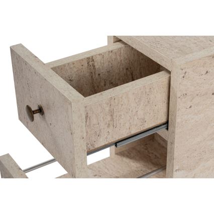 Móvel de casa de banho MELODY, acabamento em mármore bege