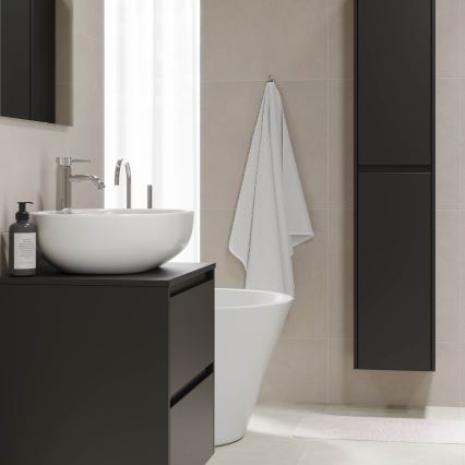 Móvel de casa de banho TRONDHEIM para lavatório 90 x 57 x 46 cm, preto