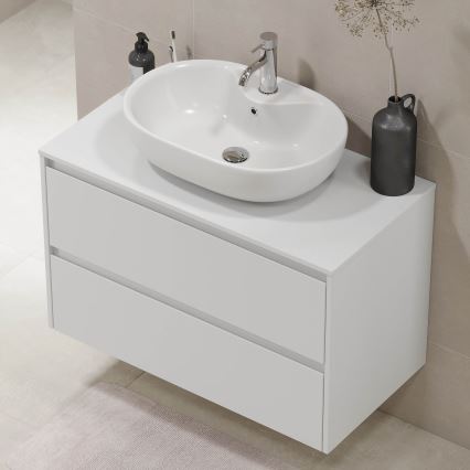 Móvel de casa de banho TRONDHEIM para lavatório 90x57x46 cm branco