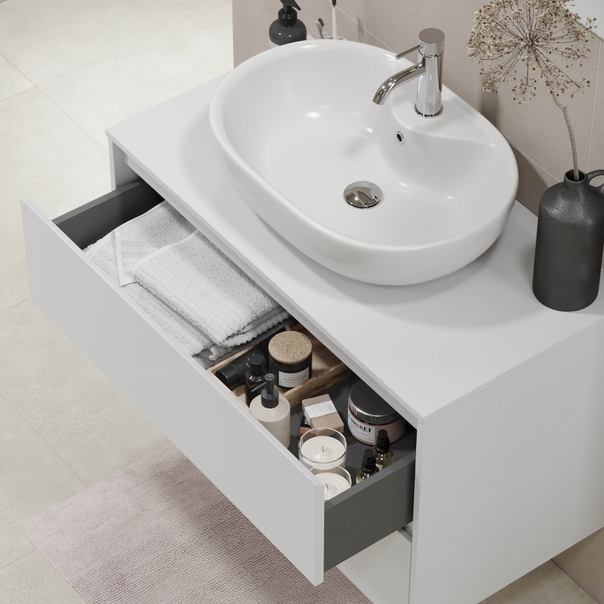 Móvel de casa de banho TRONDHEIM para lavatório 90x57x46 cm branco