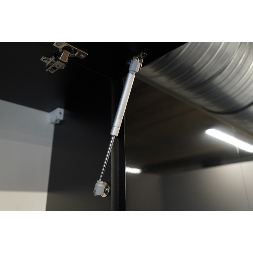 Móvel de cozinha MARINA 180 cm carvalho craft/preto brilhante