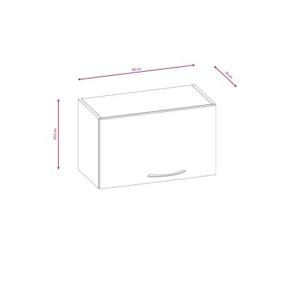 Móvel de cozinha VALERIA 240 cm, carvalho sonoma/castanho