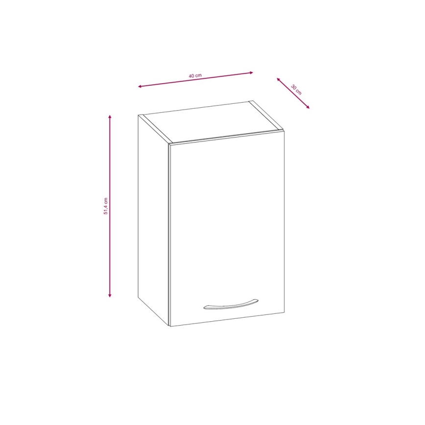 Móvel de cozinha VALERIA 240 cm, carvalho sonoma/castanho