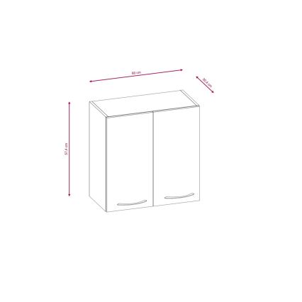 Móvel de cozinha VALERIA 240 cm castanho/carvalho sonoma