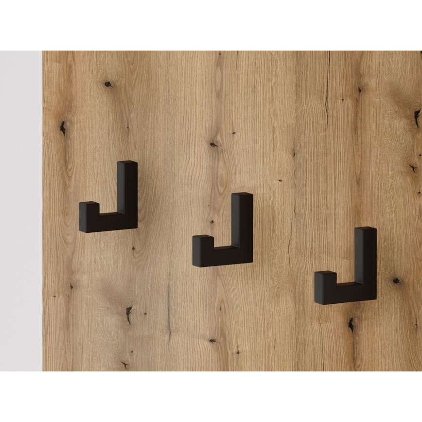 Móvel de entrada com espelho SVEN, castanho/grafite