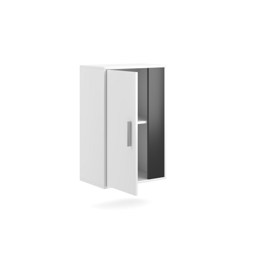 Móvel de parede BRICK branco/preto