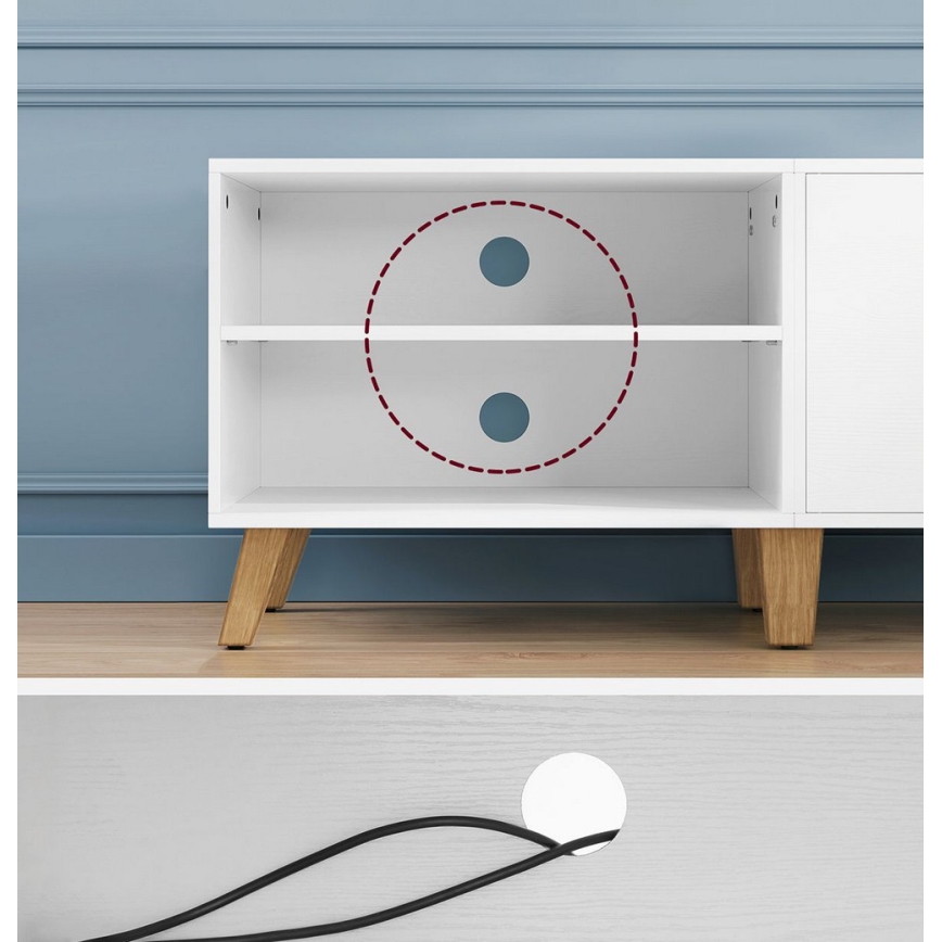 Móvel de TV BASTOR branco