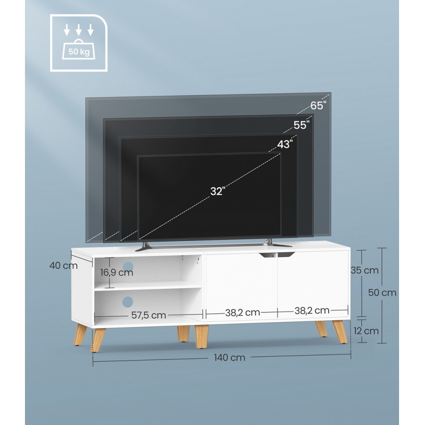 Móvel de TV BASTOR branco