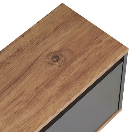 Móvel de TV KREDE 160x30 cm antracite/pinho