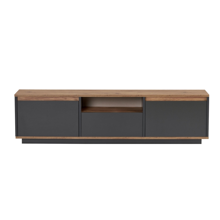 Móvel de TV KREDE 160x30 cm antracite/pinho