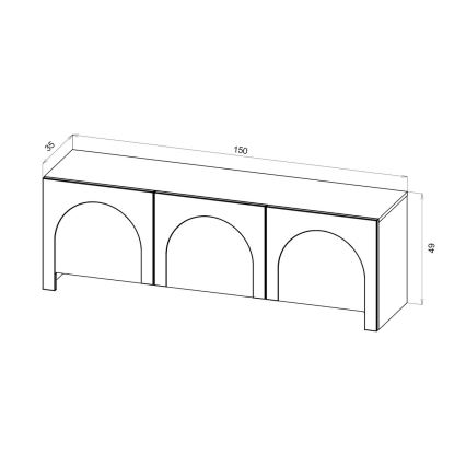 Móvel de TV NIO caxemira/bege