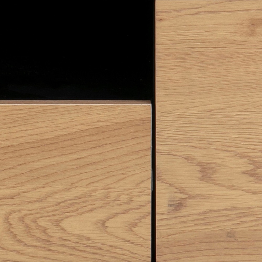 Móvel de TV SARON carvalho/preto