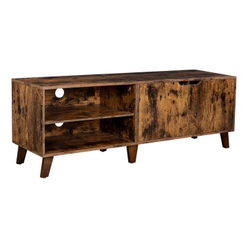 Móvel para TV BASTOR castanho/preto