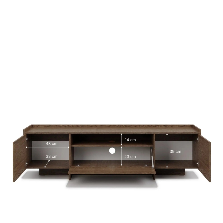 Móvel para TV KEMI 197x57 cm carvalho