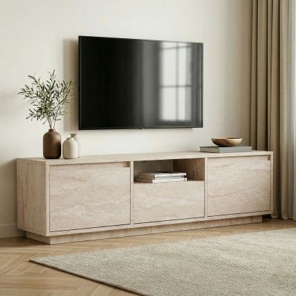 Móvel para TV KREDE 160x30 cm bege