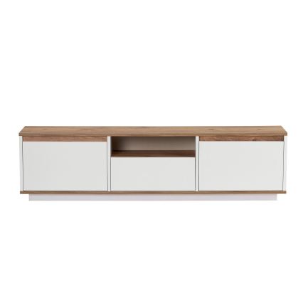 Móvel para TV KREDE 160x30 cm branco/pinho