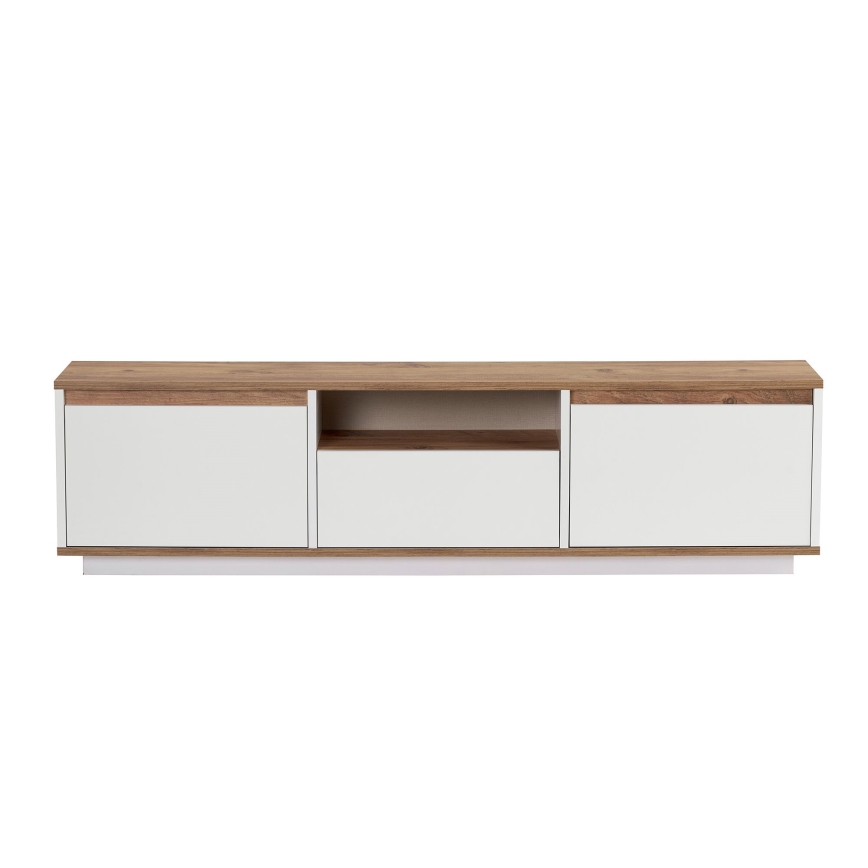 Móvel para TV KREDE 160x30 cm branco/pinho