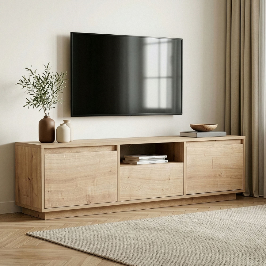 Móvel para TV KREDE 160x30 cm carvalho