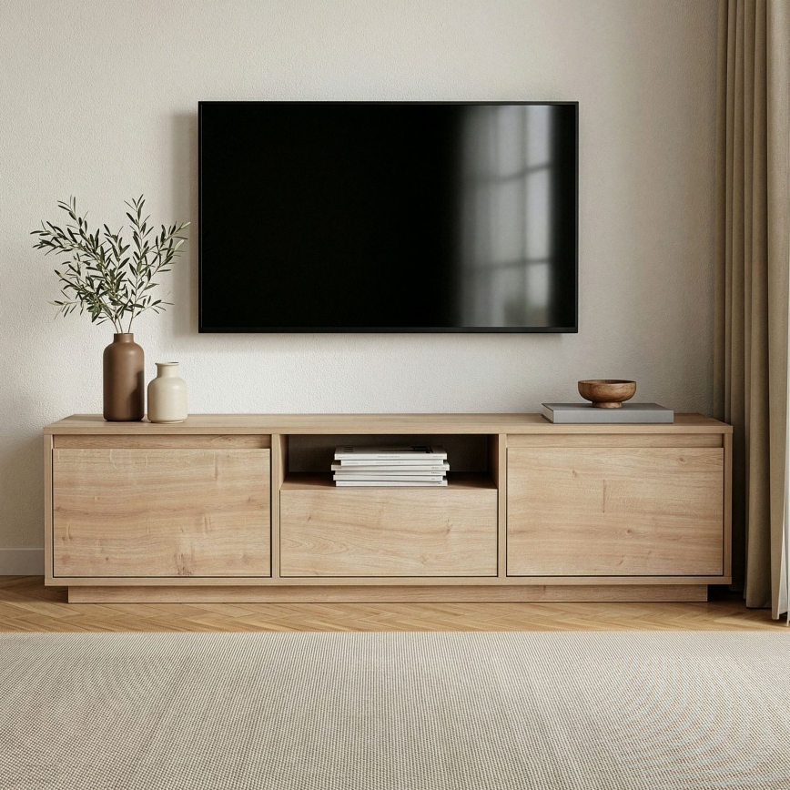 Móvel para TV KREDE 160x30 cm carvalho