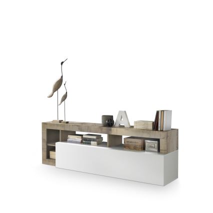 Móvel para TV LENOR branco/castanho