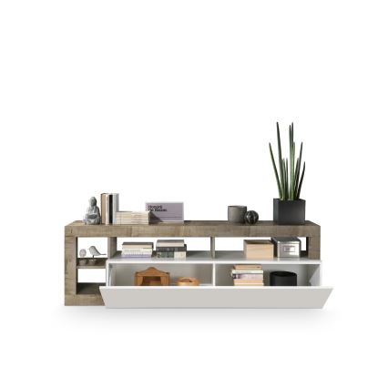 Móvel para TV LENOR branco/castanho