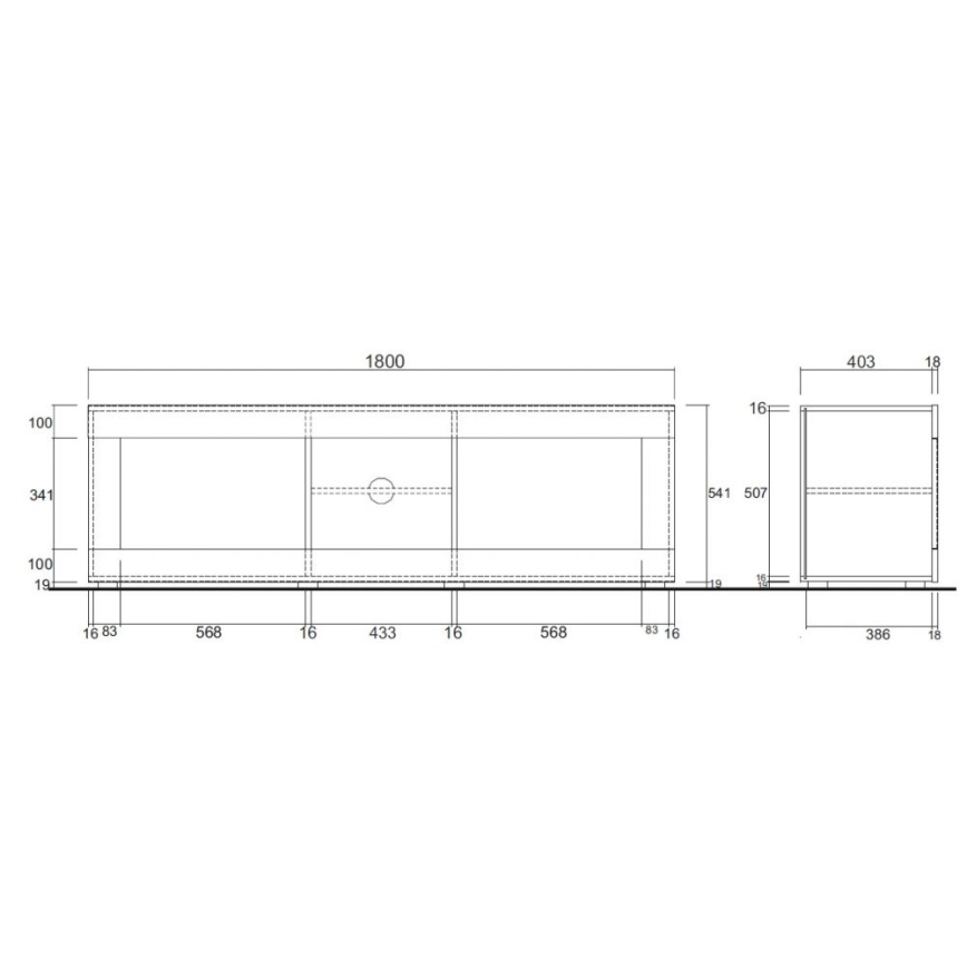 Móvel para TV NERILA branco