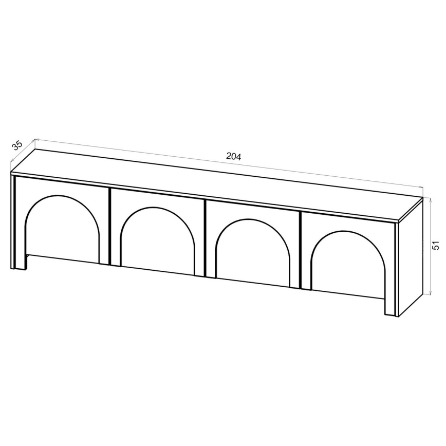 Móvel para TV NIO caxemira/bege