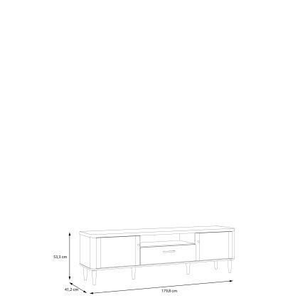 Móvel para TV VIRO castanho/bege