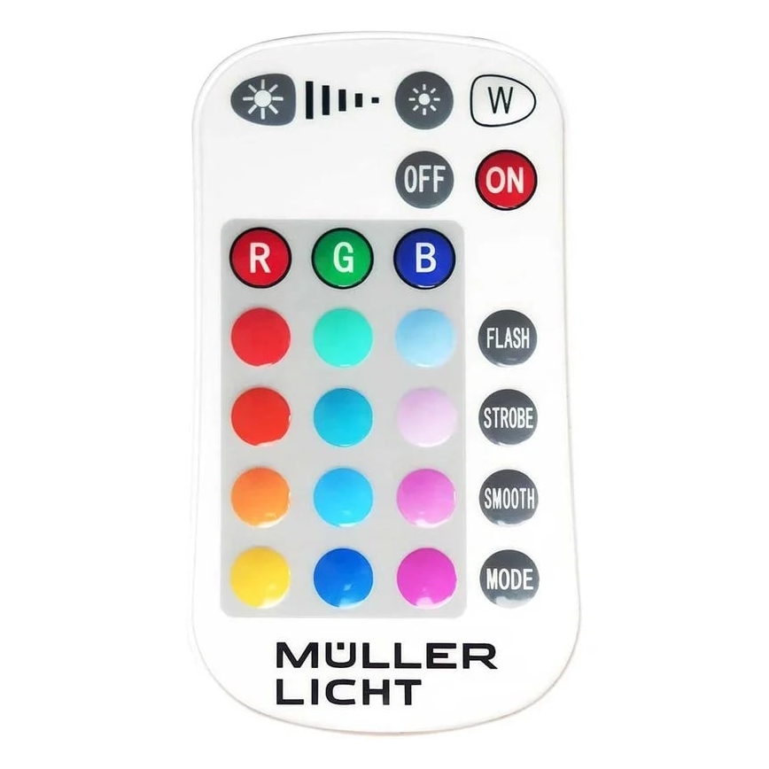 Müller-Licht - Holofote de exterior LED RGBW regulável LED/10W/230V IP65 + comando