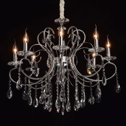 MW-LIGHT - Lustre pendente de cristal ADELE 8xE14/40W/230V