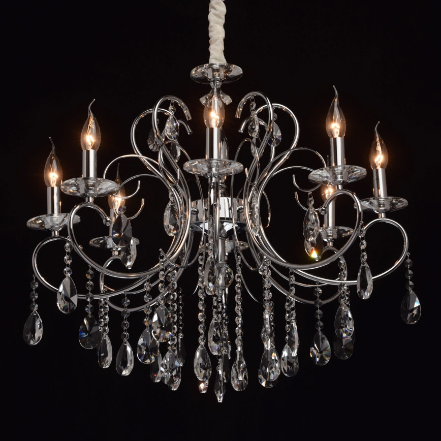 MW-LIGHT - Lustre pendente de cristal ADELE 8xE14/40W/230V