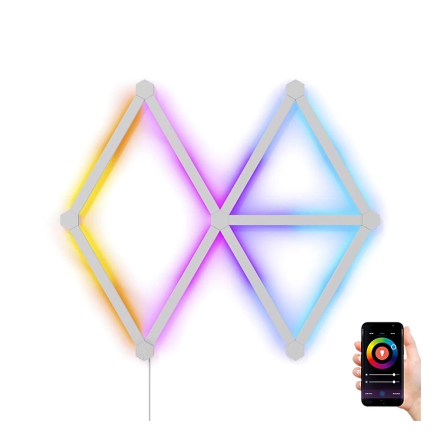 Nanoleaf - CONJUNTO 9x Painéis LED RGBW Regulação carril LINES LED/2W/230V 1200-6000K Wi-Fi