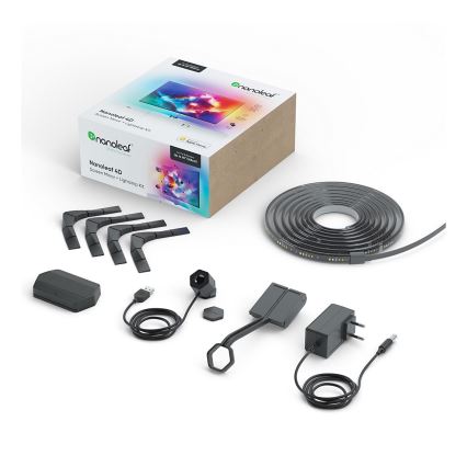 Nanoleaf - Conjunto para espelhamento de ecrã 4D + Lightstrips basic conjunto 4m 65''