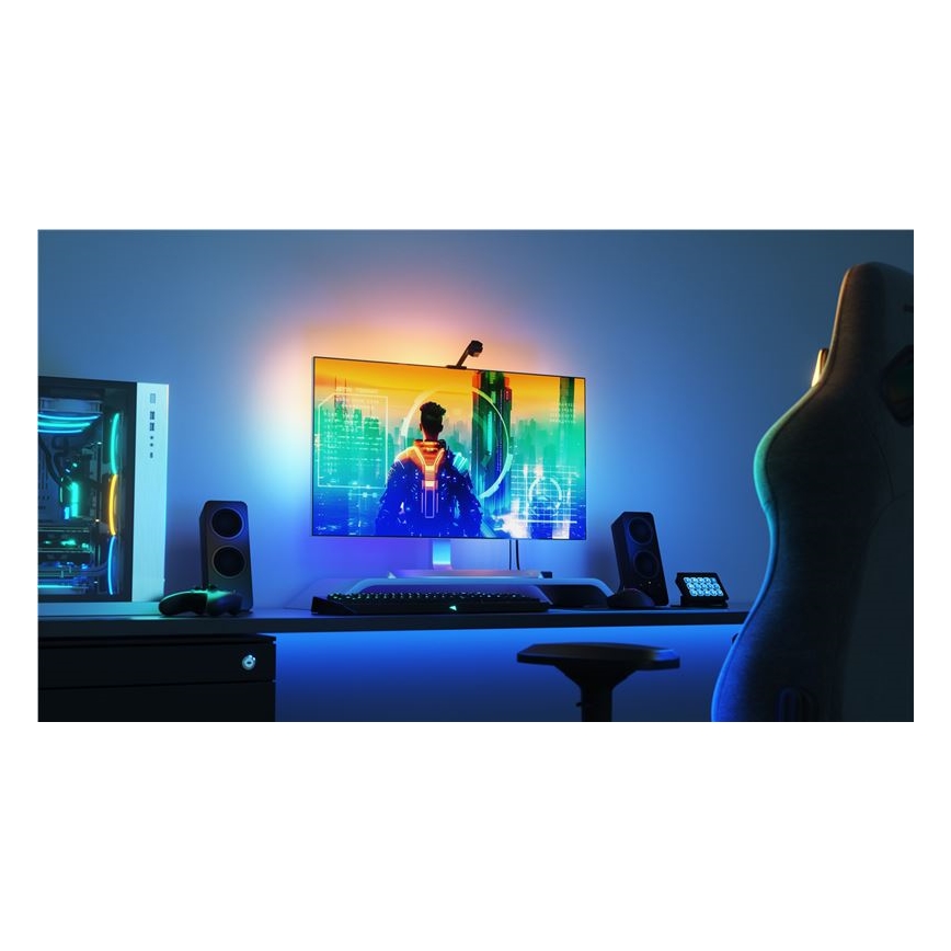Nanoleaf - Conjunto para espelhamento de ecrã 4D + Lightstrips basic conjunto 4m 65''