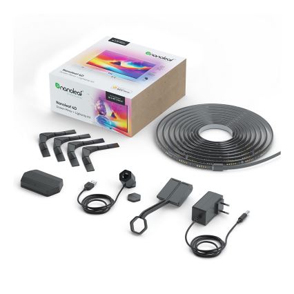 Nanoleaf - Conjunto para espelhamento de ecrã 4D + Lightstrips basic conjunto 5,2m 85''
