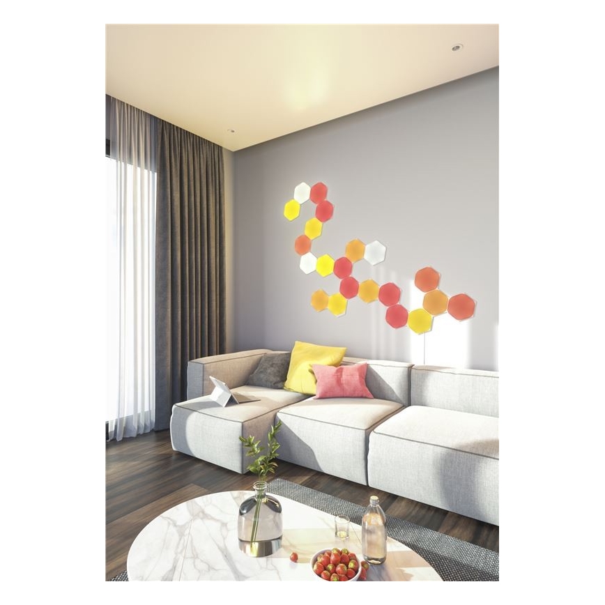 Nanoleaf - CONJUNTO 9x LED RGB Painel com regulação SHAPES HEXAGON LED/2W/230V 1200-6500K Wi-Fi
