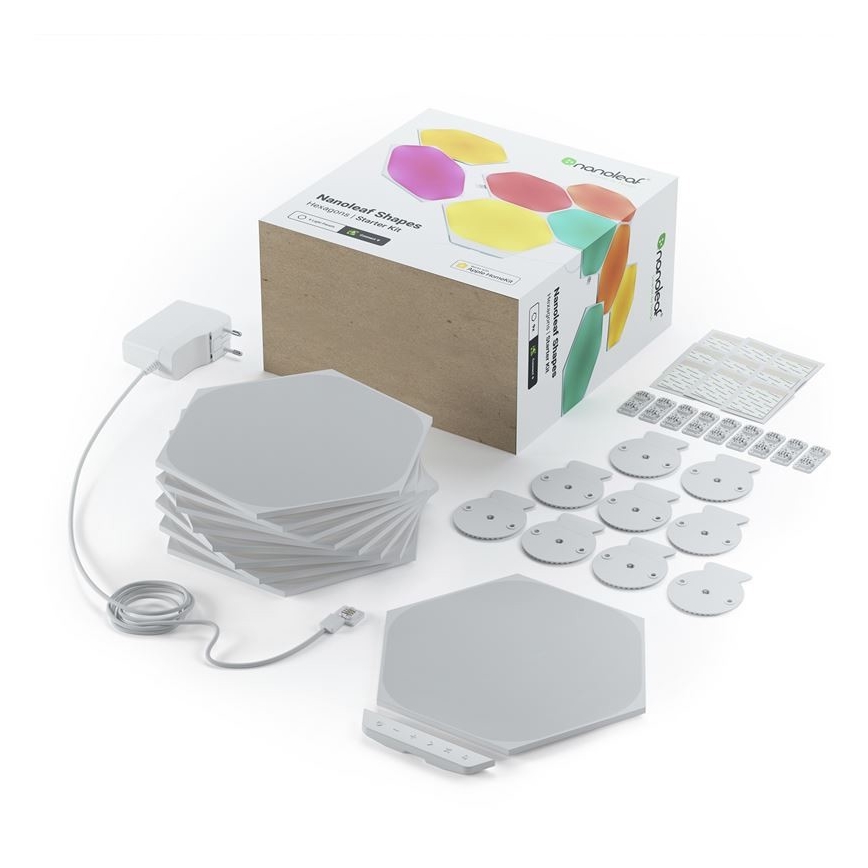 Nanoleaf - CONJUNTO 9x LED RGB Painel com regulação SHAPES HEXAGON LED/2W/230V 1200-6500K Wi-Fi