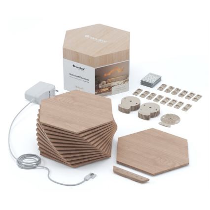 Nanoleaf - CONJUNTO 13x Painel LED com regulação HEXAGONS LED/2W/230V Wi-Fi