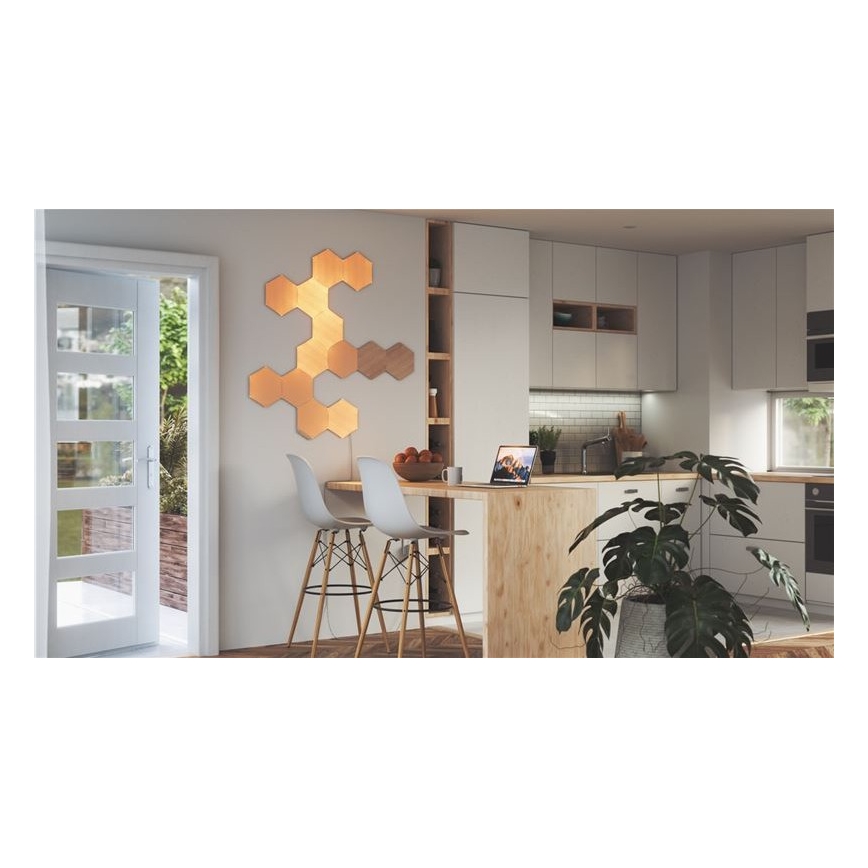 Nanoleaf - CONJUNTO 13x Painel LED com regulação HEXAGONS LED/2W/230V Wi-Fi