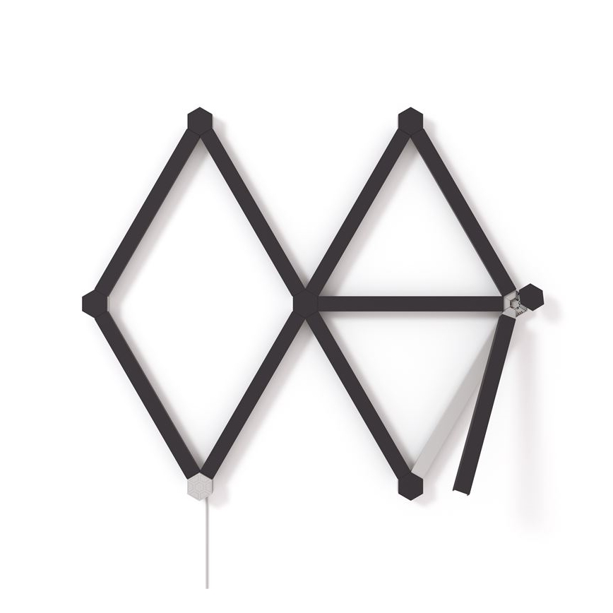 Nanoleaf - Conjunto de coberturas LINES 9 unid. preto mate