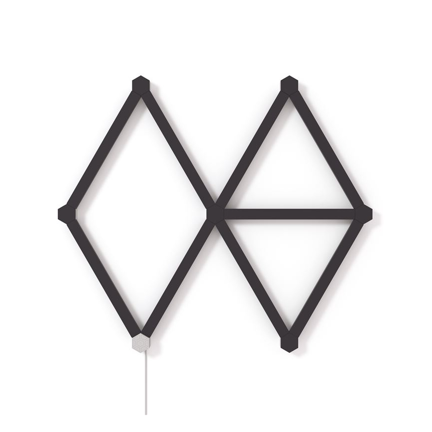 Nanoleaf - Conjunto de coberturas LINES 9 unid. preto mate