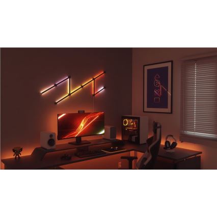 Nanoleaf - Conjunto de coberturas LINES 9 unid. preto mate