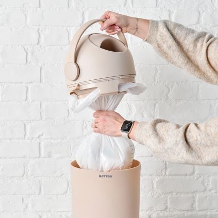 Nattou - Caixote do lixo para fraldas e tapete para mudar as fraldas SOFTY 50x70 cm bege