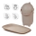 Nattou - Cesto para fraldas e trocador SOFTY 50x70 cm castanho